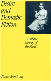 Cover of: Desire and Domestic Fiction: A Political History of the Novel