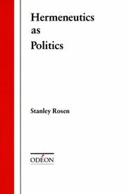 Hermeneutics as politics