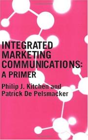 Cover of: Integrated marketing communications: a primer