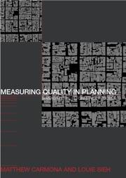 Measuring quality in planning : managing the performance process