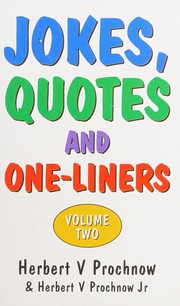 Cover of: Jokes, quotes and one-liners for public speakers
