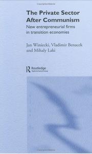Cover of: The private sector after communism: new entrepreneurial firms in transition economies