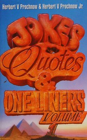 Cover of: Jokes, quotes and one liners for public speakers
