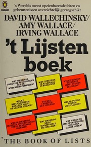 Cover of: 't Lijstenboek: The book of lists