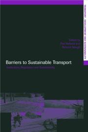 Cover of: Barriers to sustainable transport: institutions, regulation and sustainability