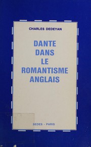 Cover of: Dante dans le Romantisme anglais