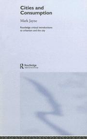 Cover of: Cities and consumption