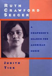 Cover of: Ruth Crawford Seeger by Judith Tick