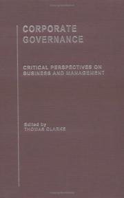 Corporate governance : critical perspectives on business and management