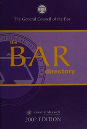 Cover of: The Bar directory