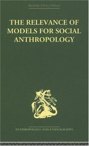 The relevance of models for social anthropology