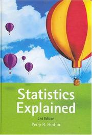 Cover of: Statistics explained by Perry R. Hinton