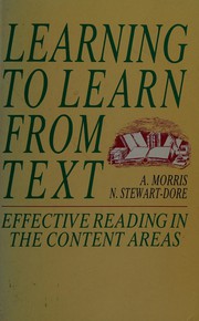 Cover of: Learning to learn from text by A. Morris