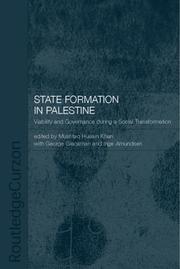 State formation in Palestine : viability and governance during a social transformation