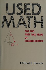 Cover of: Used math for the first two years of college science