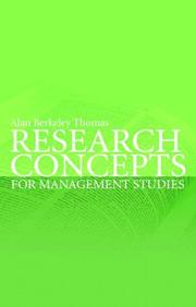 Research concepts for management studies