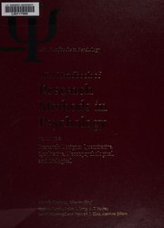 Cover of: APA handbook of research methods in psychology