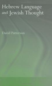 Hebrew language and Jewish thought by Patterson, David