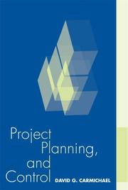 Cover of: Project planning and control