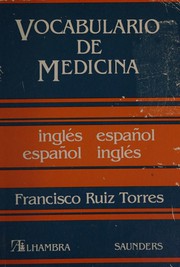 Vocabulario De Medicina by F. Ruiz Torres