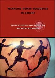 Managing human resources in Europe : a thematic approach