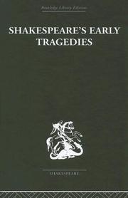 Cover of: Shakespeare's Early Tragedies