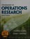Cover of: Introduction to operations research