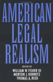 Cover of: American legal realism