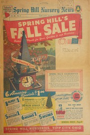 Cover of: Spring Hill nursery news: Vol. III, No. 2 : Spring Hill's fall sale
