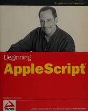 Cover of: Beginning AppleScript by Stephen G. Kochan