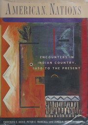 Cover of: American nations: encounters in Indian country, 1850 to the present