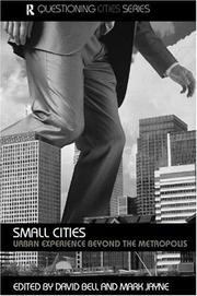 Cover of: Small Cities (Questioning Cities)