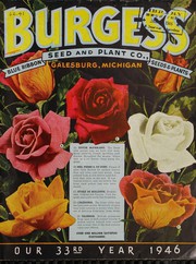 Cover of: Burgess Seed and Plant Co., our 33rd year, 1946