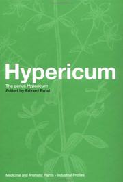 Cover of: Hypericum: The genus Hypericum (Medicinal and Aromatic Plants - Industrial Profiles, 30)