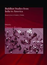 Cover of: Buddhist Studies from India to America by Damien Keown