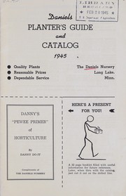 Cover of: Daniels planter's guide and catalog, 1945
