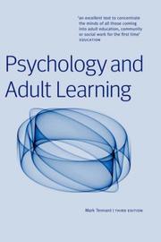 Cover of: Psychology and adult learning by Mark Tennant