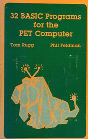 32 basic programs for the PET computer by Tom Rugg