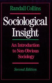 Cover of: Sociological insight by Randall Collins