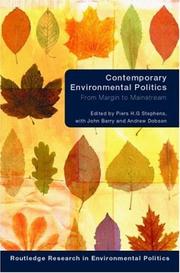 Contemporary environmental politics : from margins to mainstream