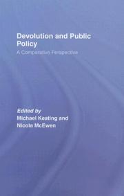 Devolution and public policy : a comparative perspective