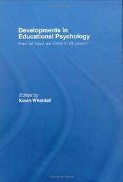 Developments in educational psychology : how far have we come in 25 years?