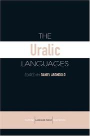 The Uralic Langauges by Danie Abondolo