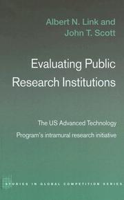 Evaluating public research institutions : the US Advanced Technology Program's intramural research initiative