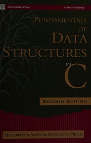 Cover of: Fundamentals of data structures in C