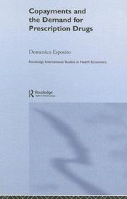 Cover of: Copayments and the demand for prescription drugs