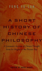 Cover of: A short history of Chinese philosophy