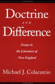 Cover of: Doctrine and Difference: Essays in the Literature of New England