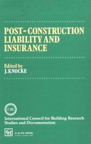 Post-construction liability and insurance