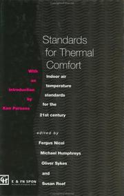 Standards for thermal comfort : indoor air temperature standards for the 21st century